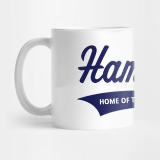 Hamburg – Home Of The Hamburgers (Hamburger / Navy) Mug